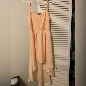 Pink high low dress